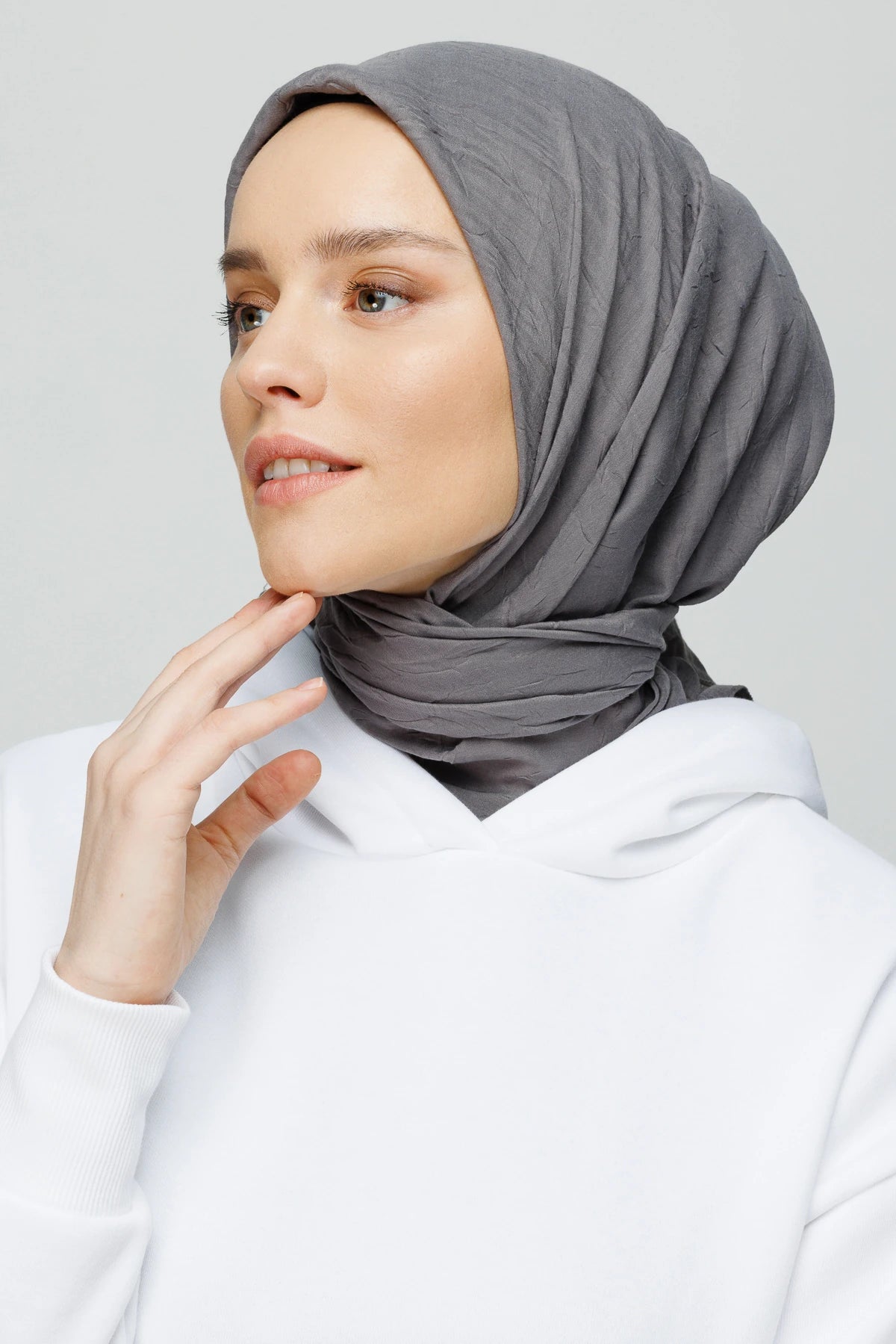 Bambu Eşarp - Gri