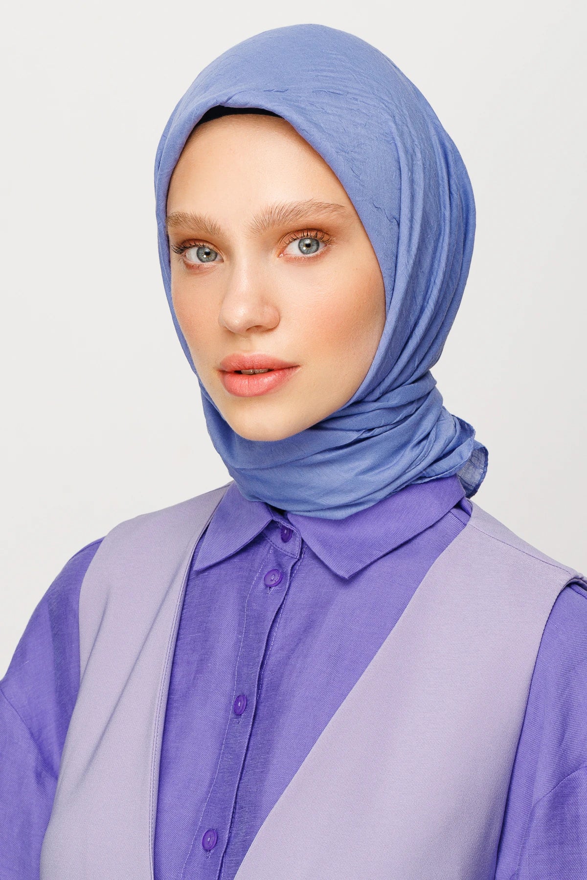 Bambu Eşarp - Mavi