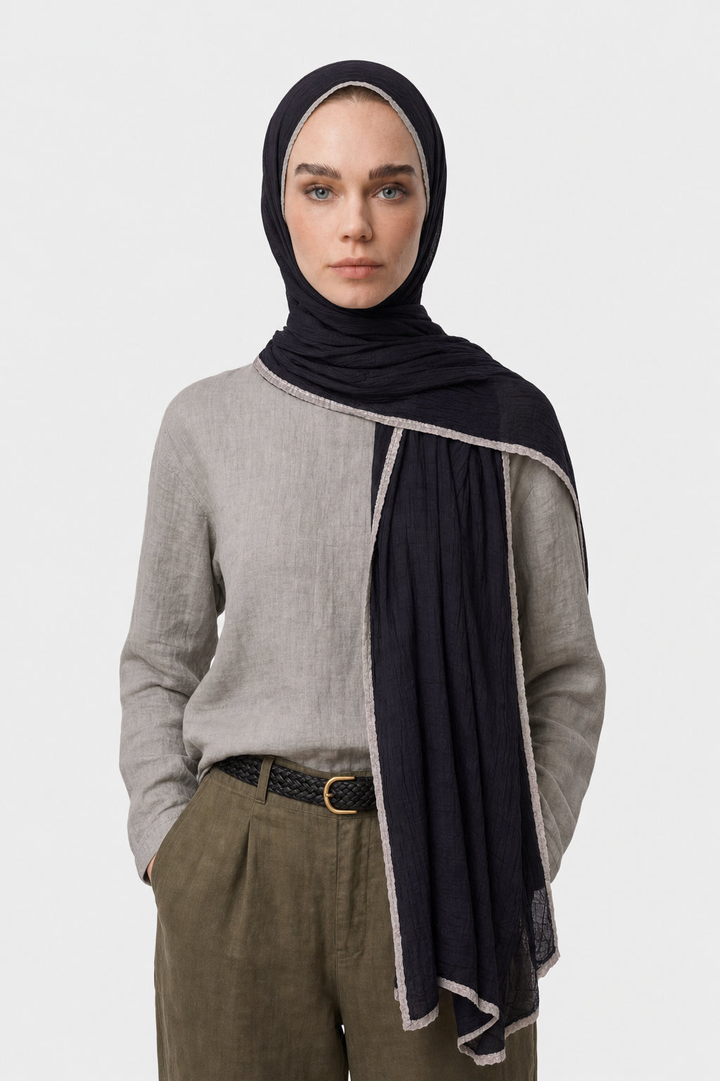 Müslin Şal - Siyah
