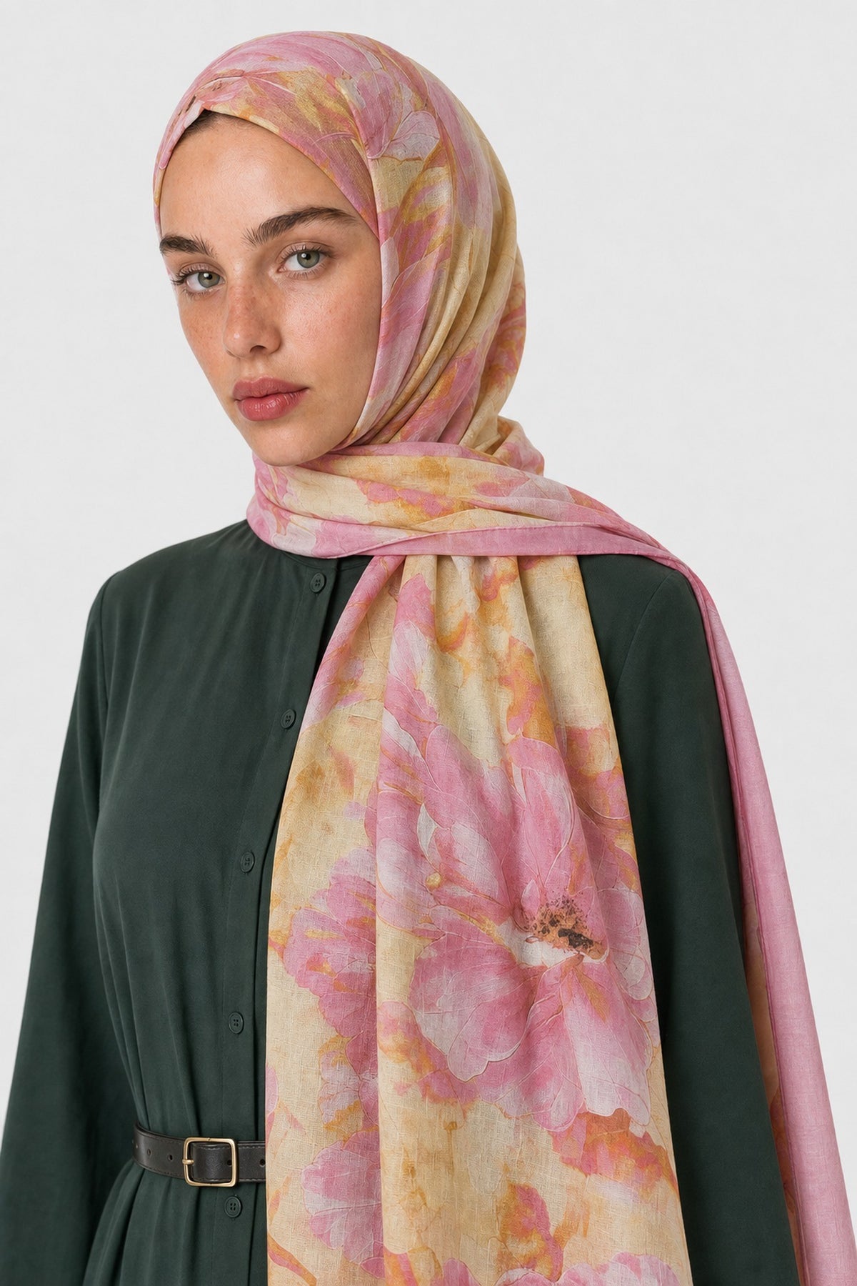 Fiore Desen Neo Crash Şal - Pembe