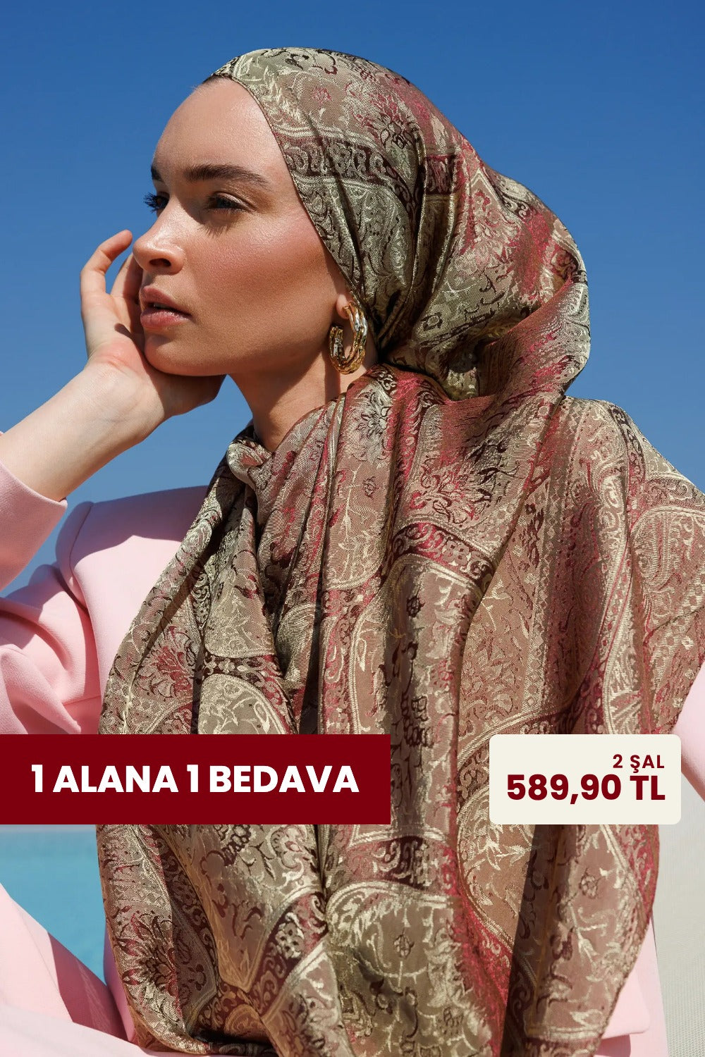 Shine Line Şal Koleksiyonu — 1 alana 1 bedava