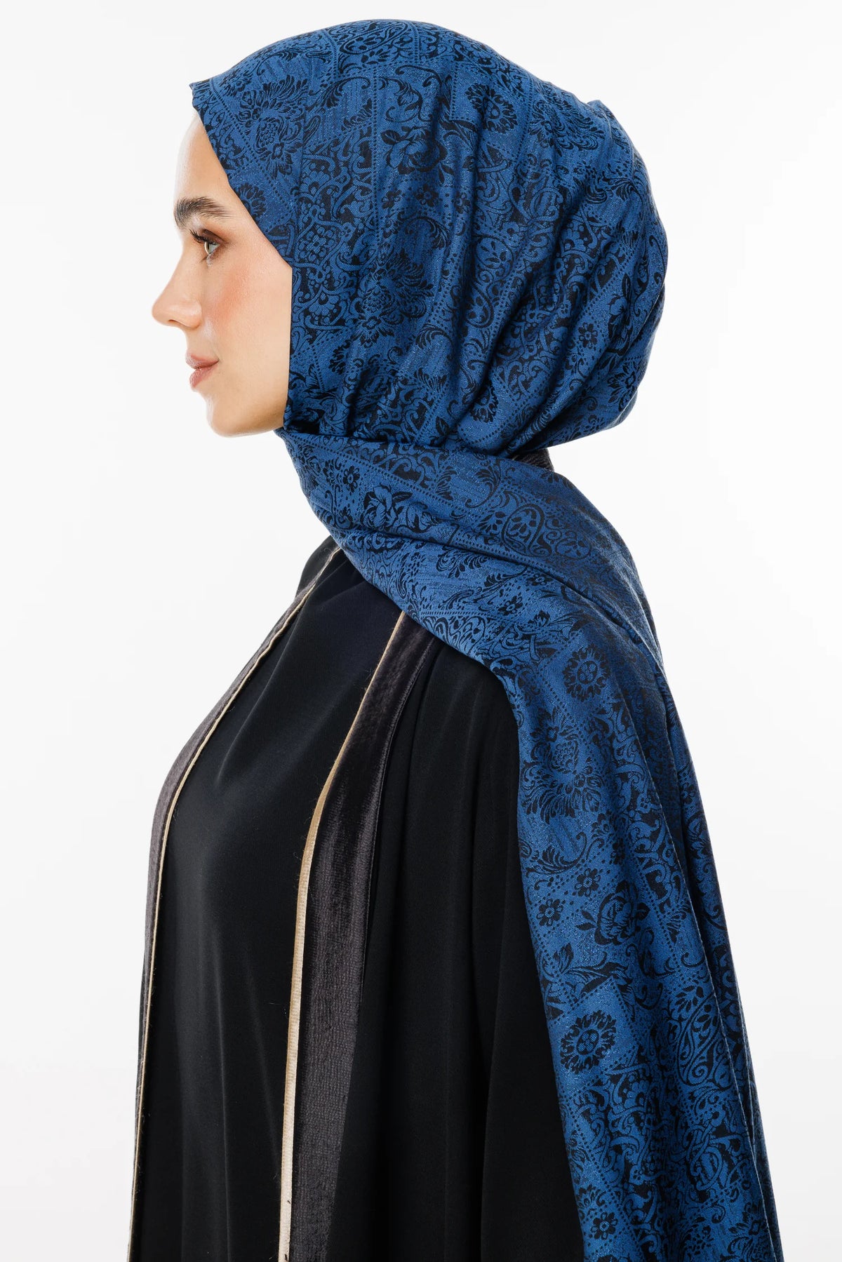 Henna Desen Çift Taraflı Şal