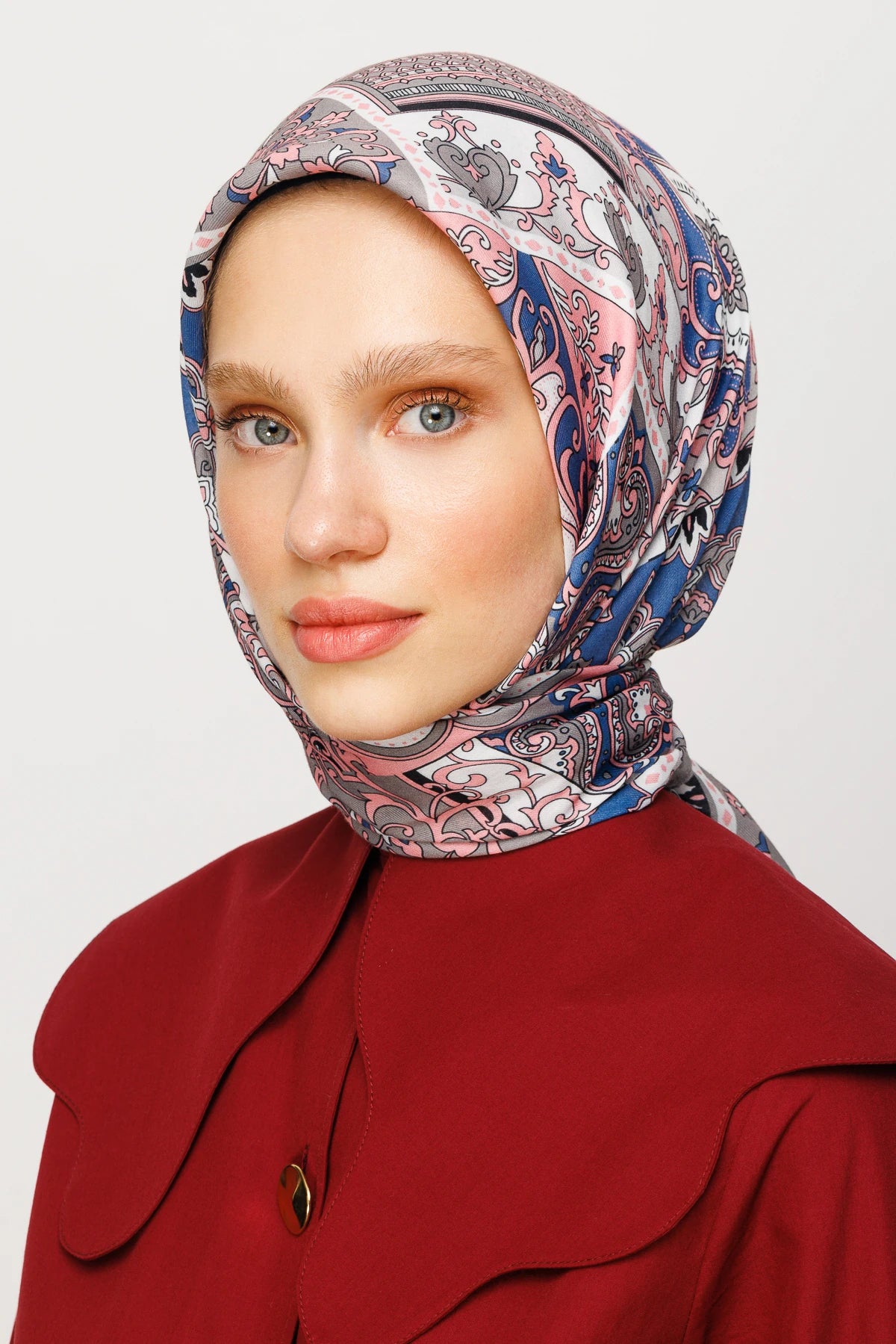 40 Yama Desen Dijital Soft Eşarp