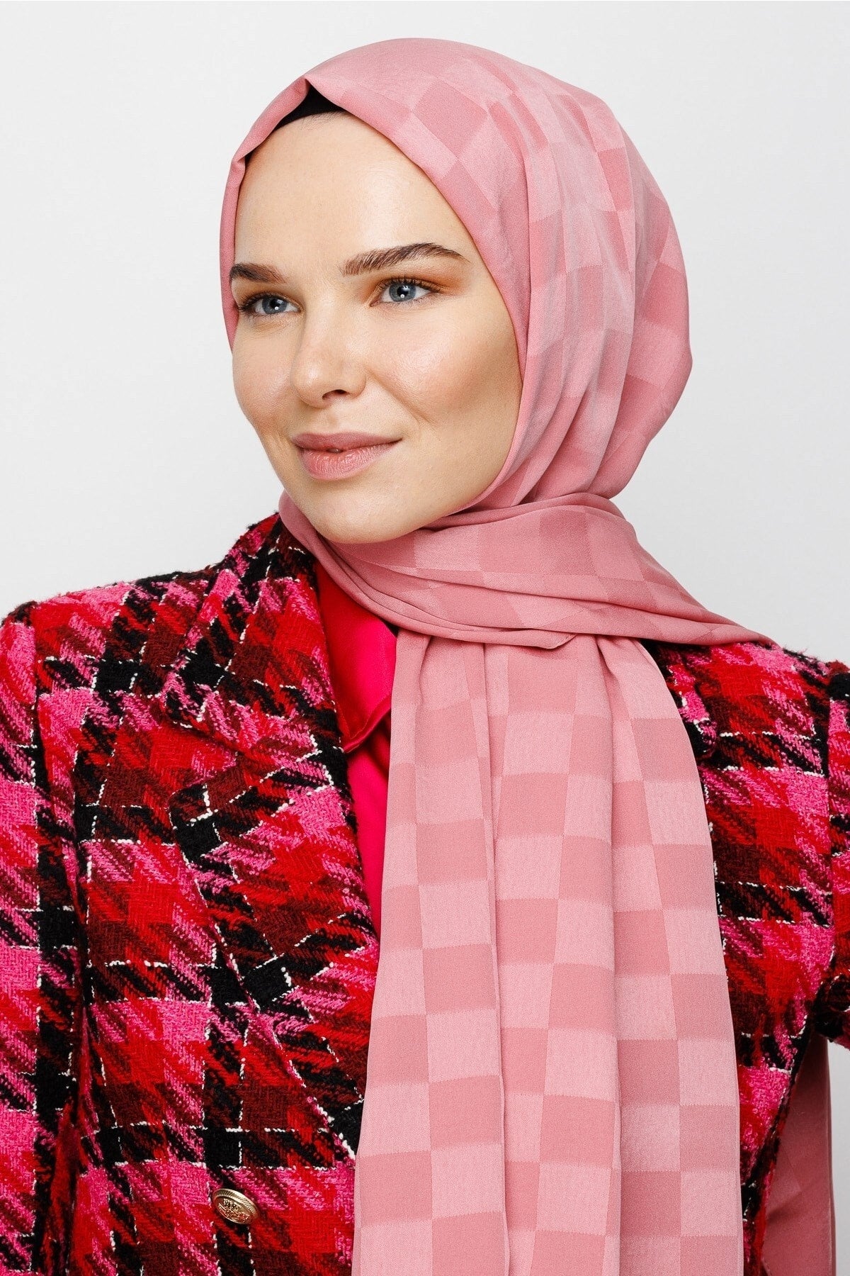 Dama Desen İpeksi Jakar Şal