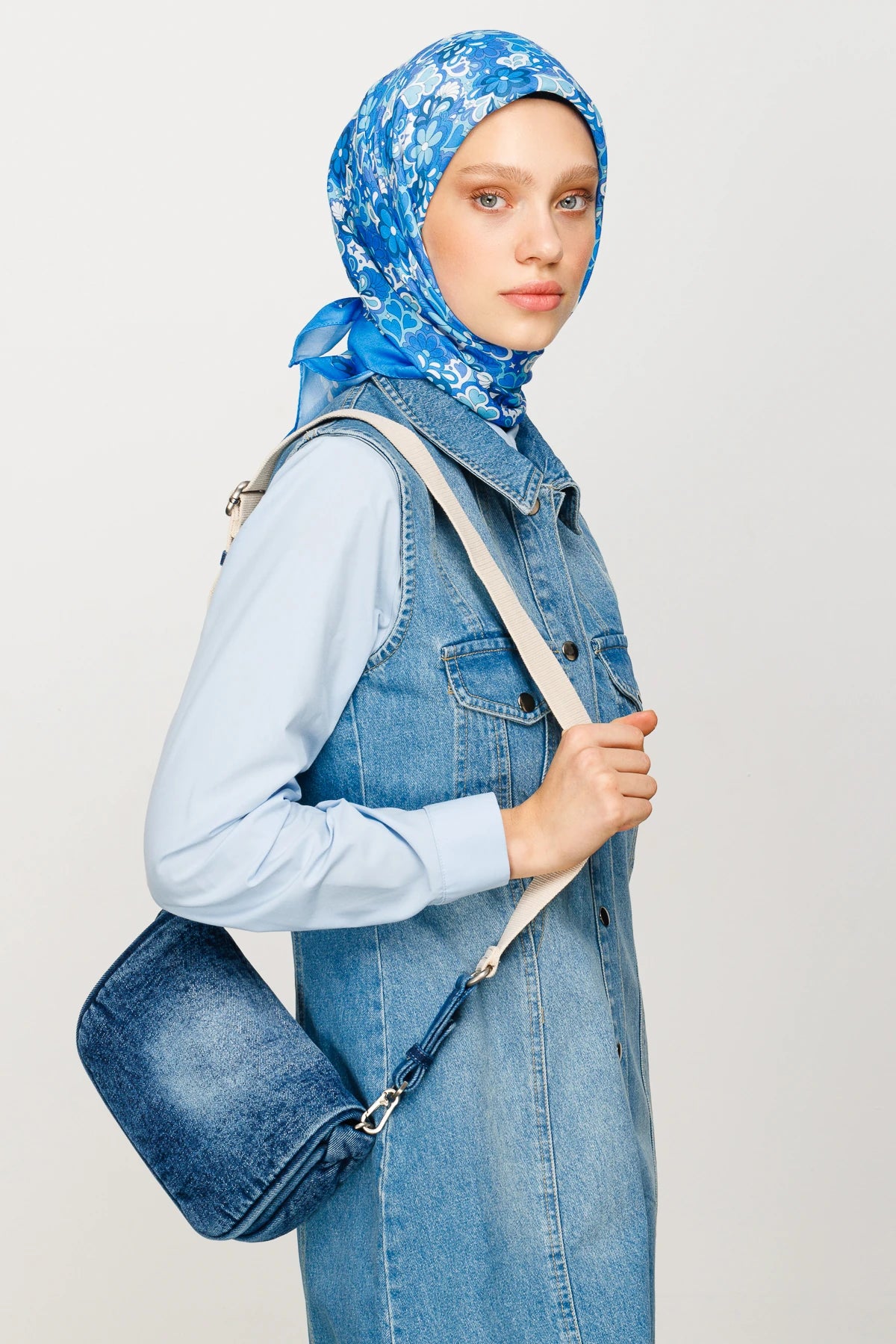 Daisy Desen Dijital Soft Eşarp
