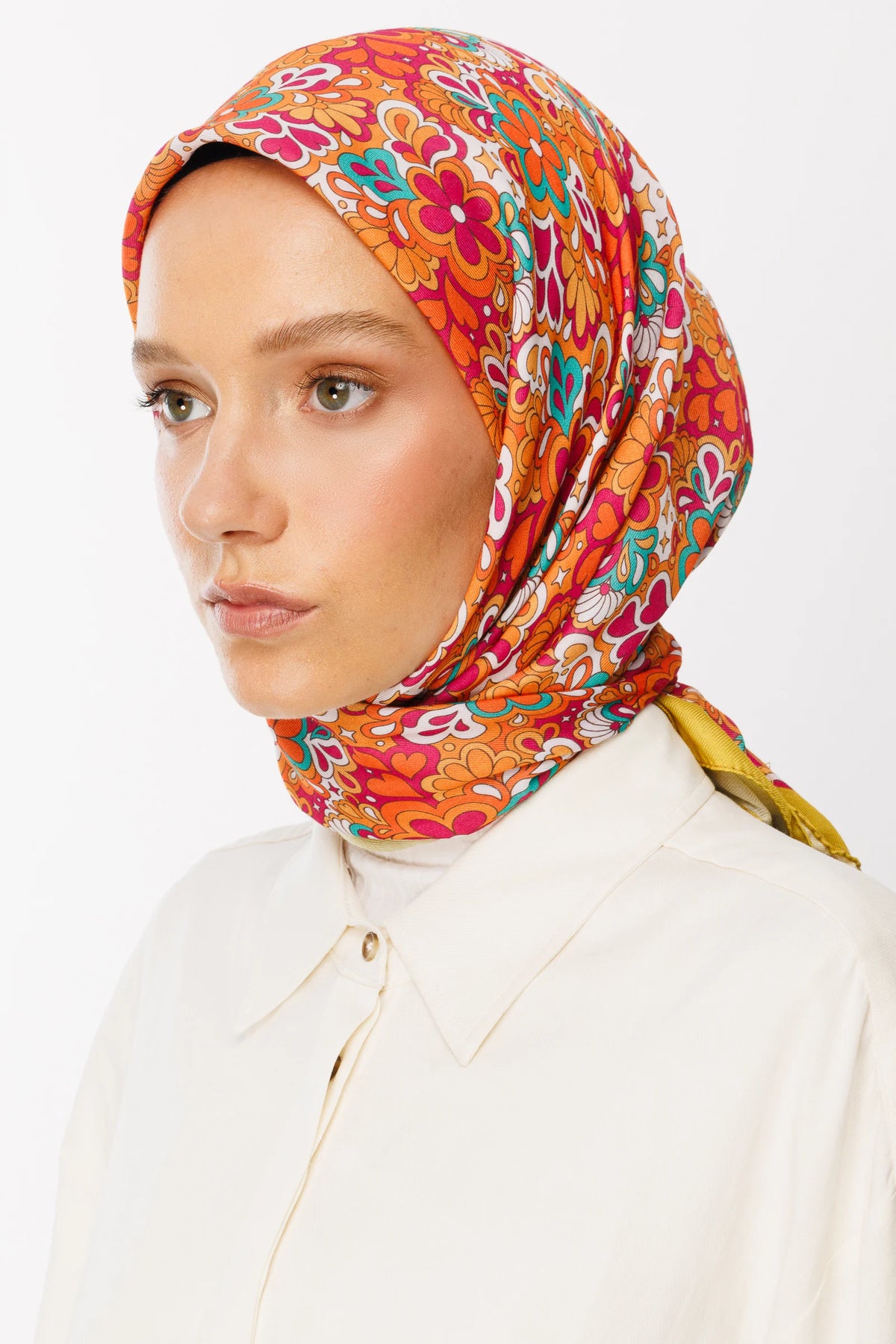 Daisy Desen Dijital Soft Eşarp