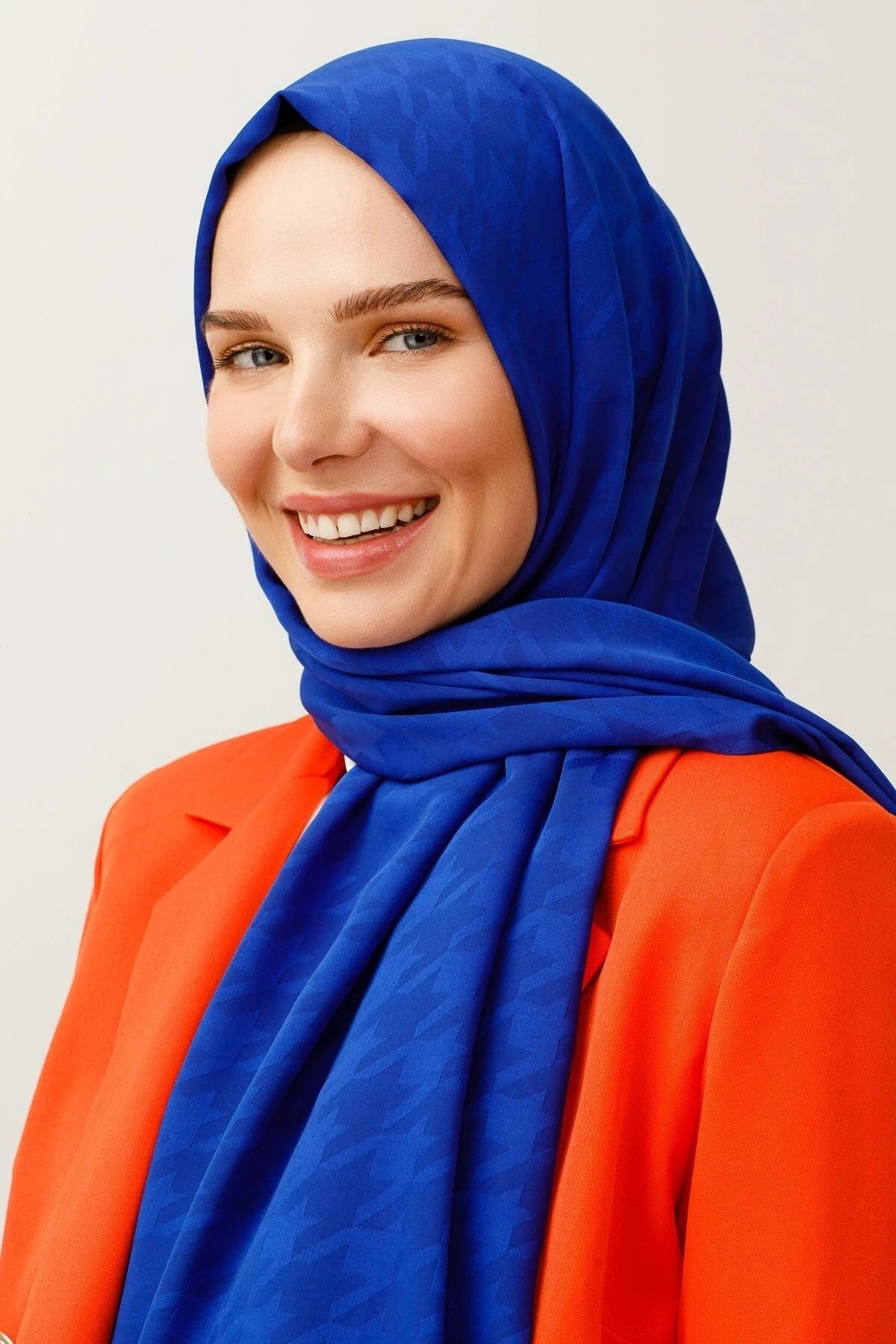 Kazayağı Desen İpeksi Jakar Şal