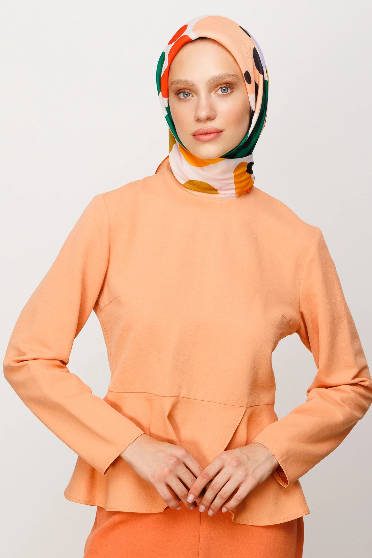Bloom Desen Dijital Soft Eşarp