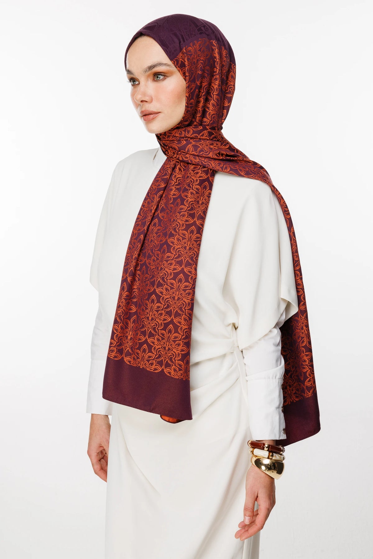 Nora Desen Çift Taraflı Şal