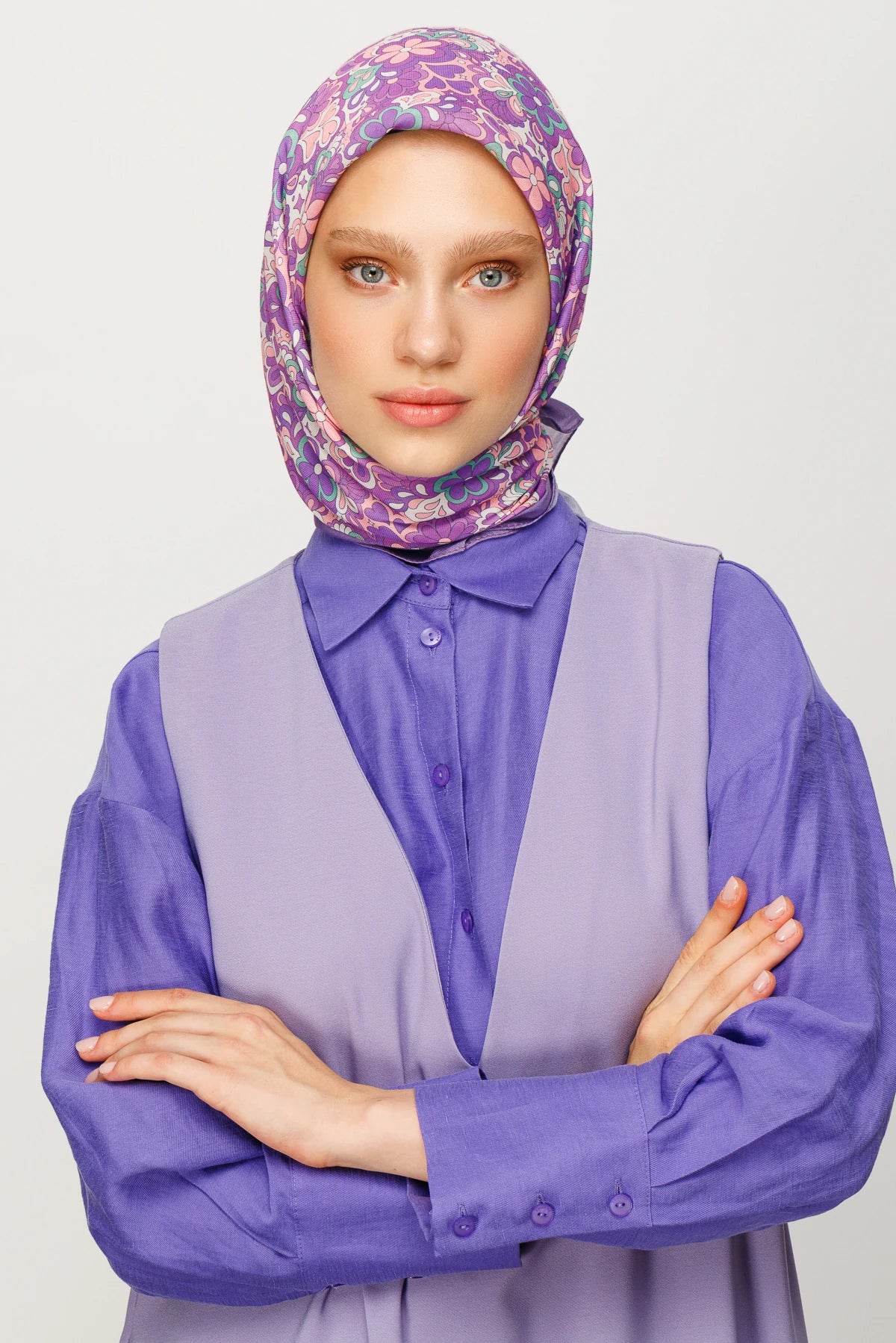 Daisy Desen Dijital Soft Eşarp