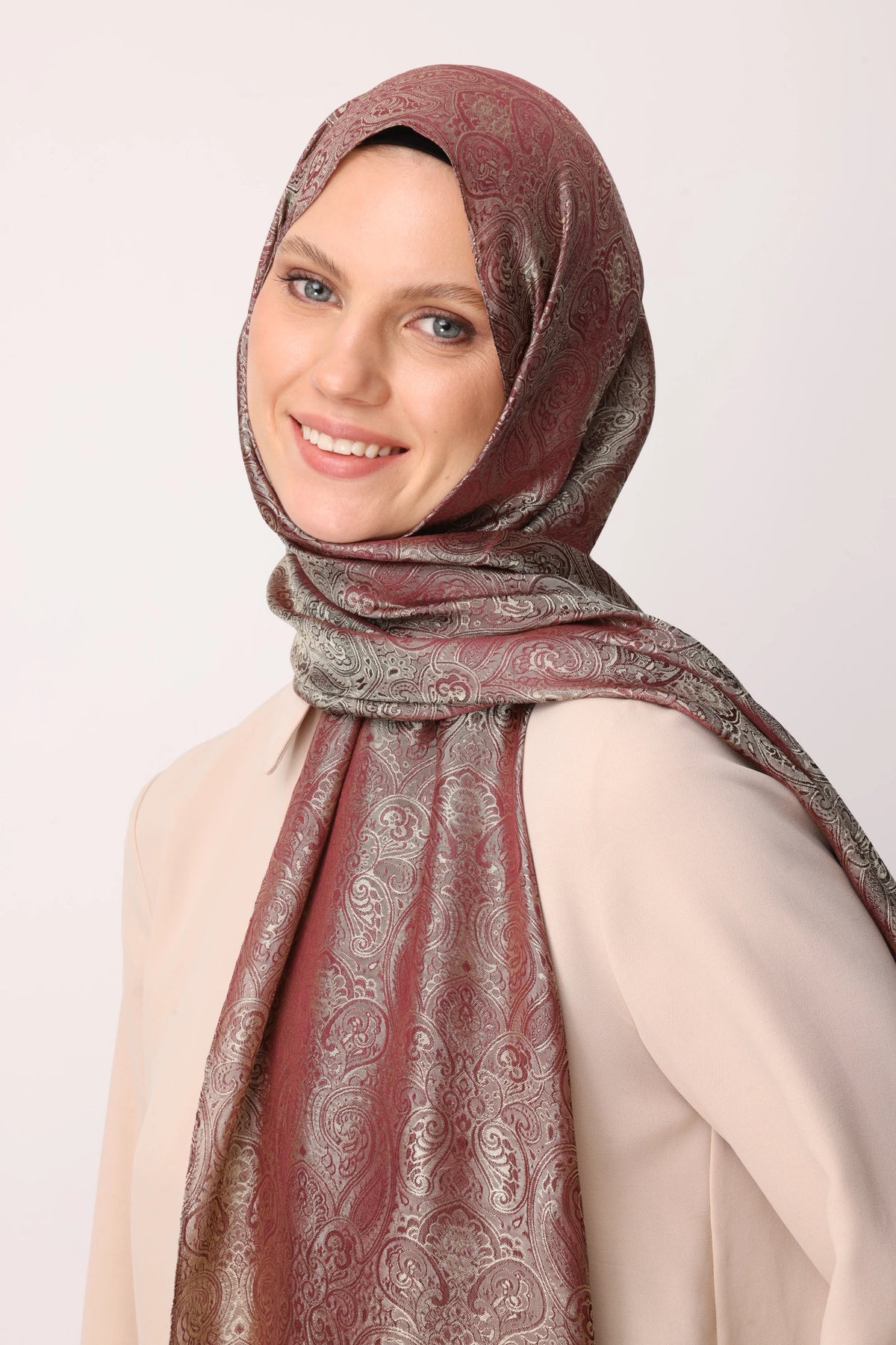 Moren Desen Shine Line Şal