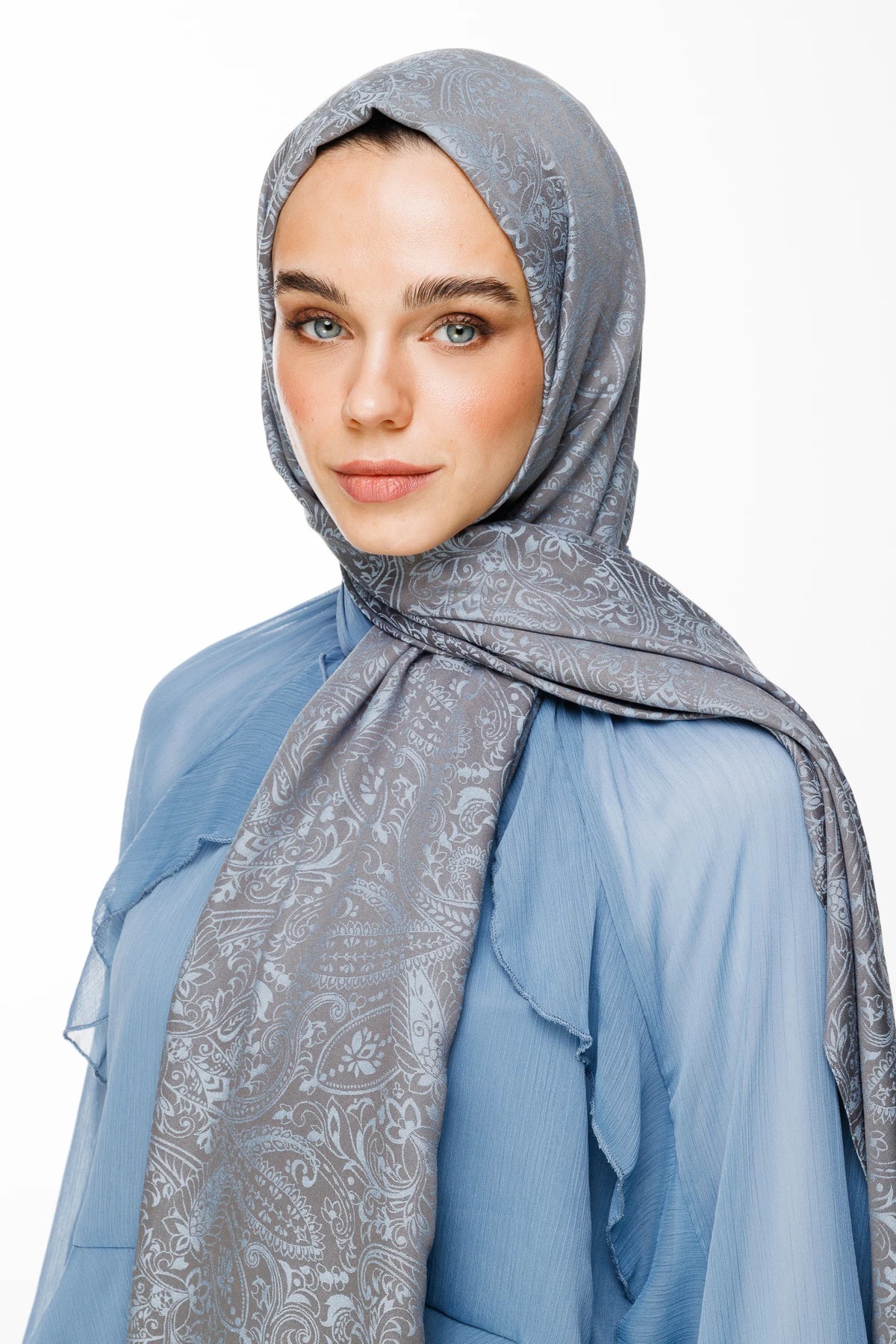 Velora Desen Çift Taraflı Şal