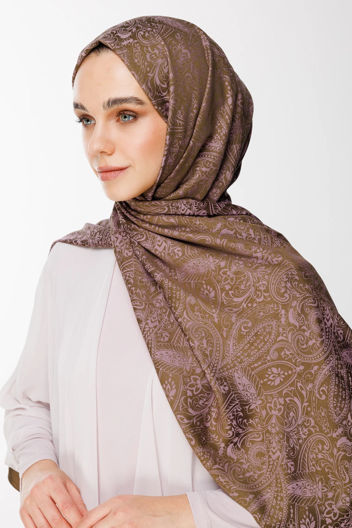 Velora Desen Çift Taraflı Şal