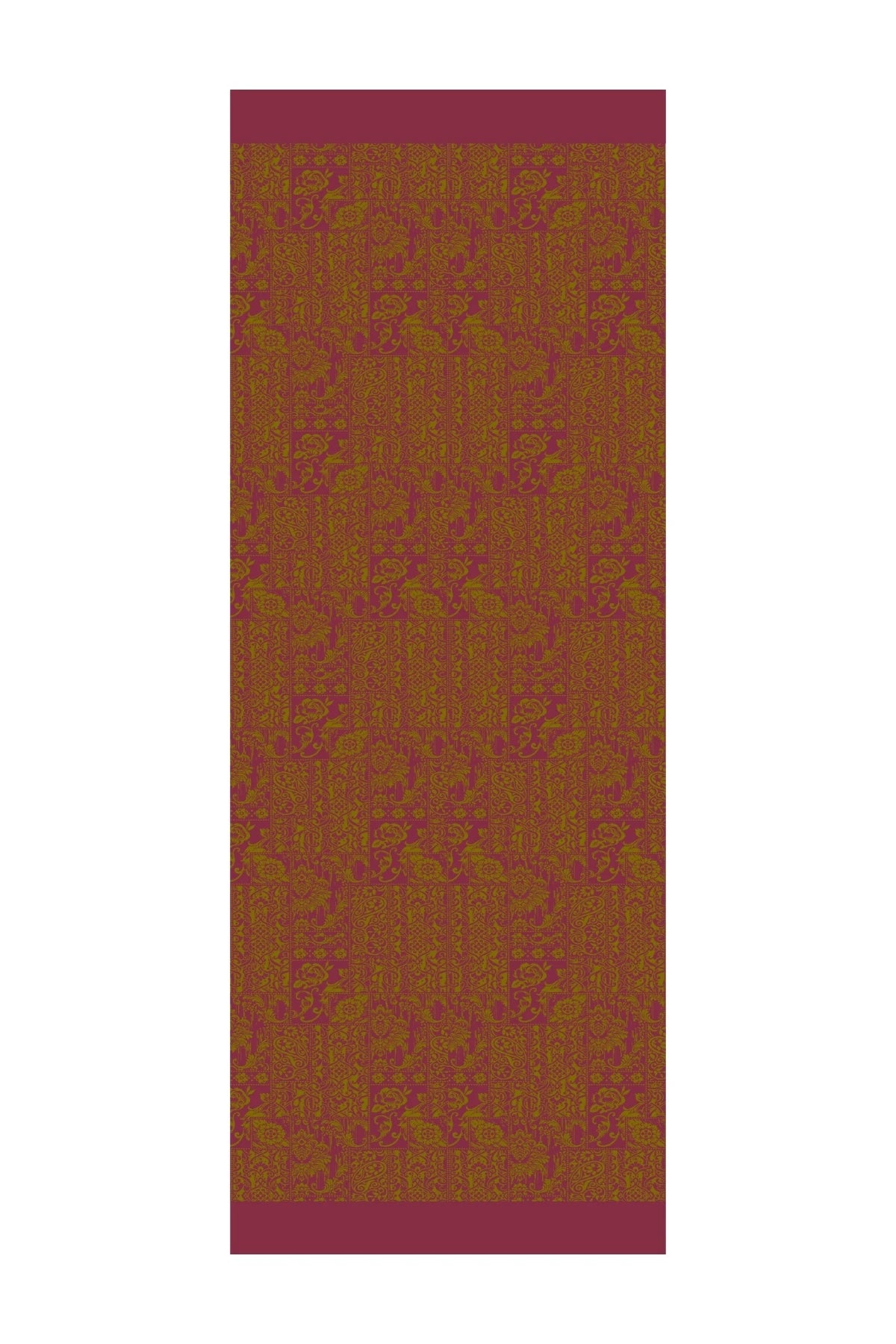 Henna Desen Çift Taraflı Şal