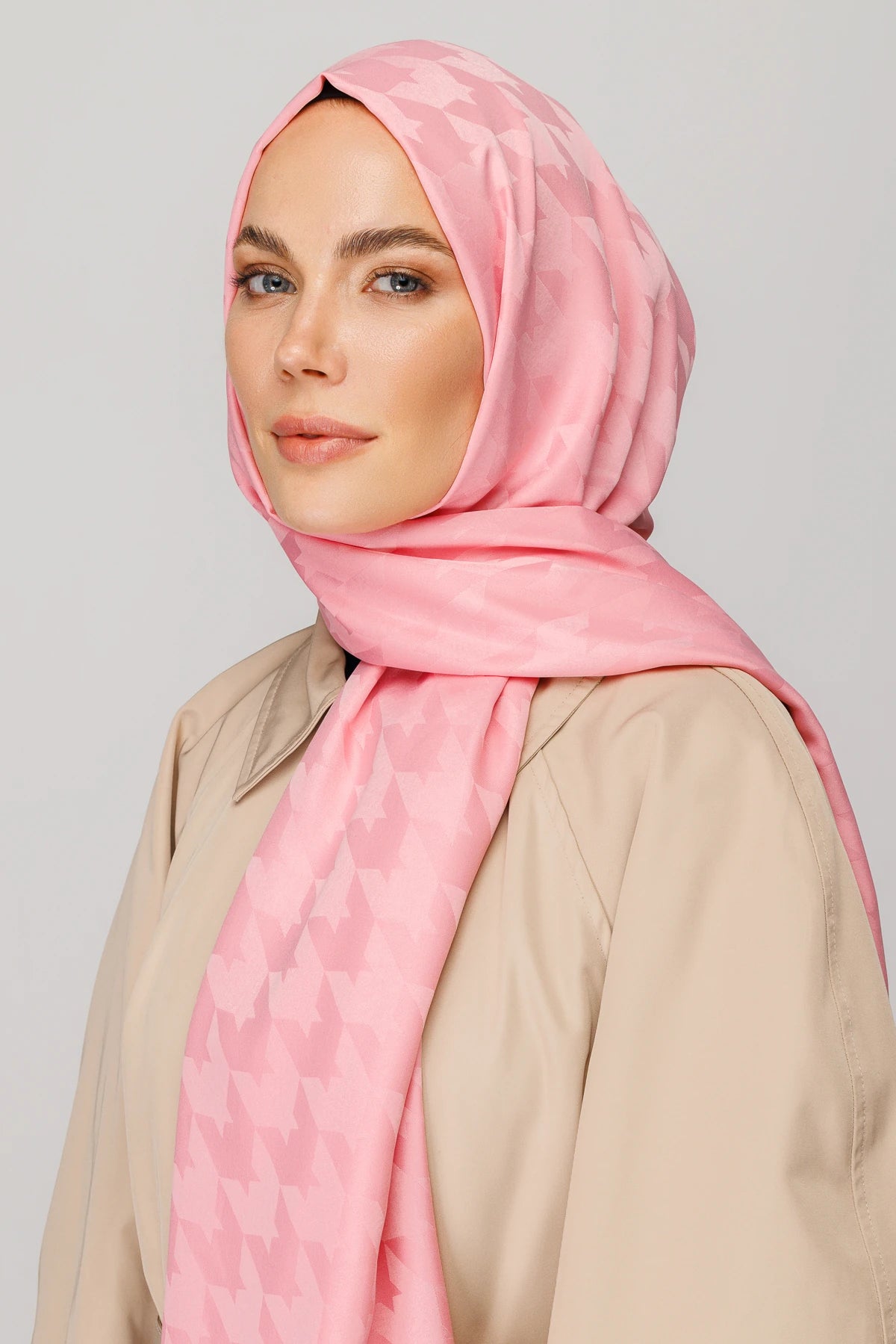 Kazayağı Desen İpeksi Jakar Şal