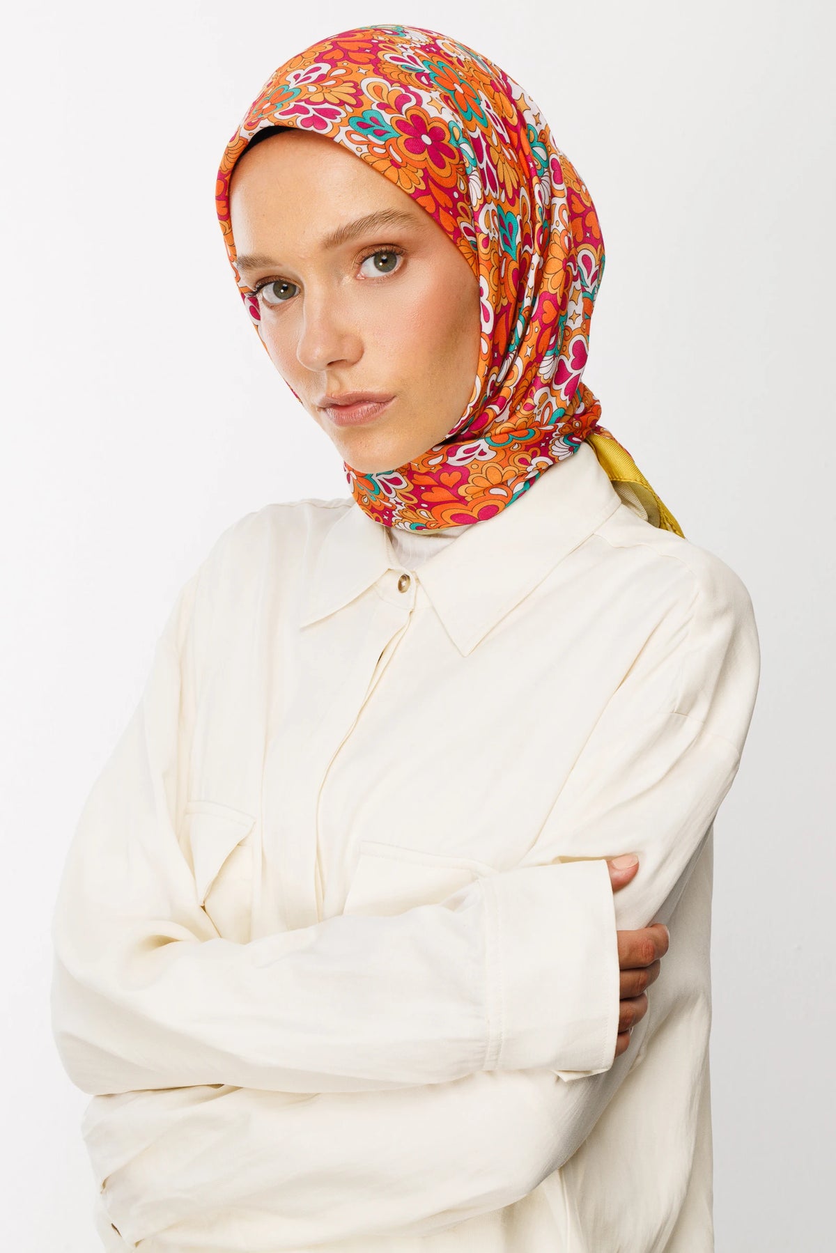 Daisy Desen Dijital Soft Eşarp