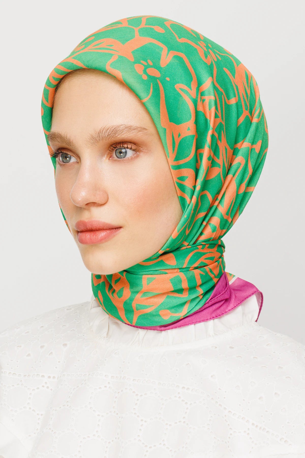 Floral Desen Dijital Soft Eşarp