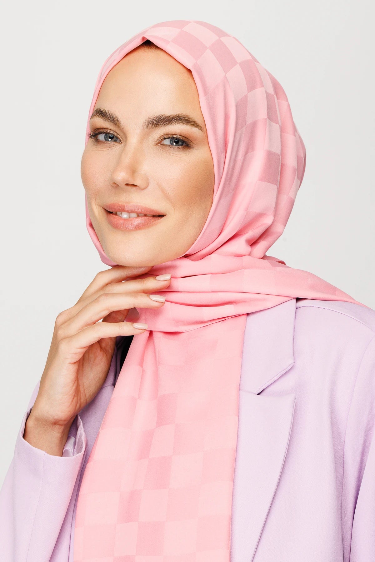 Dama Desen İpeksi Jakar Şal