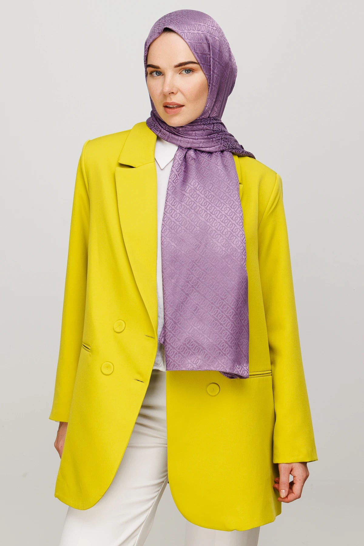 Forever Desen Parlak Jakar Şal