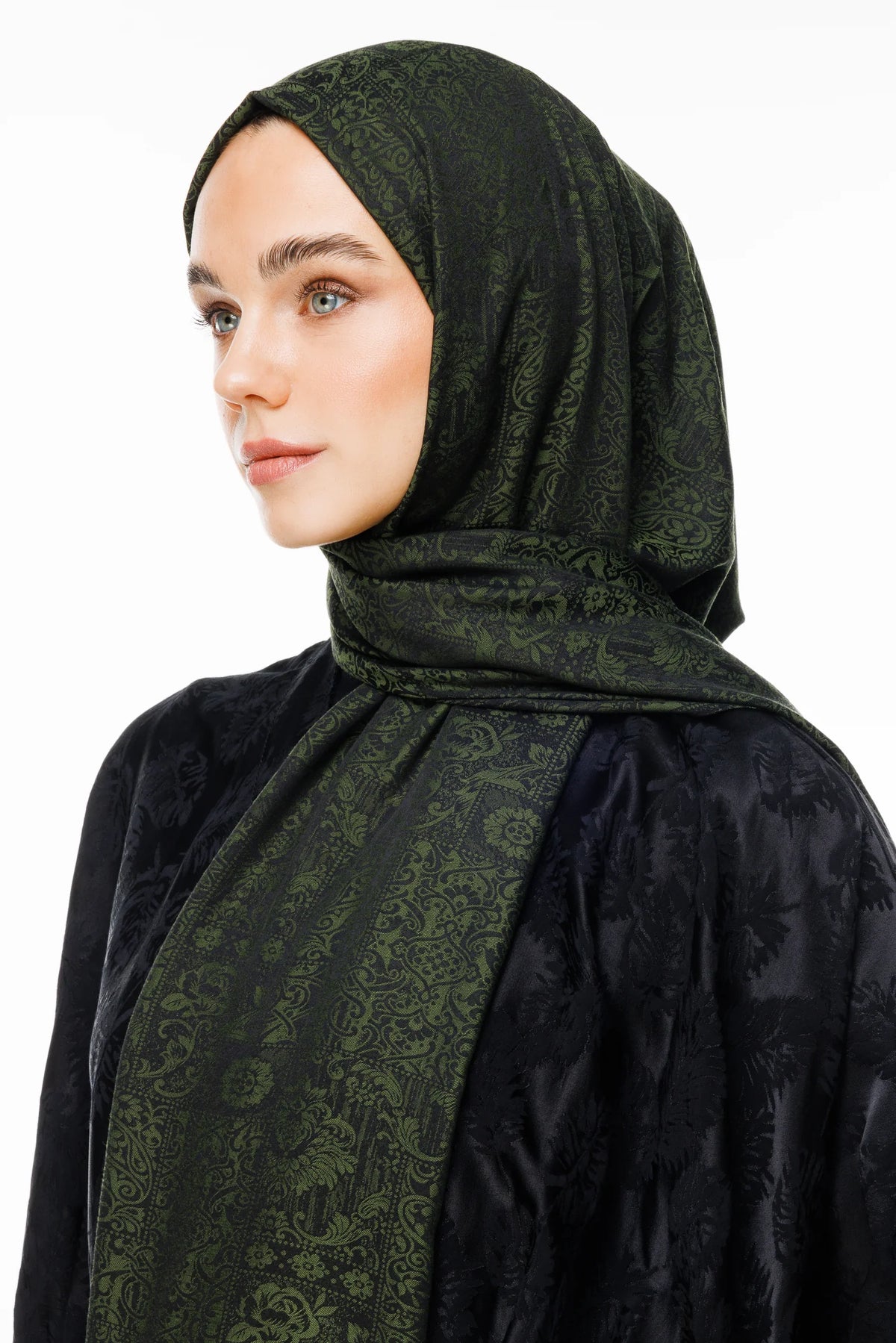 Henna Desen Çift Taraflı Şal