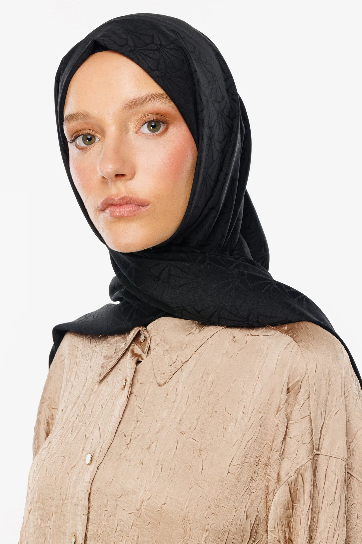 Lotus Desen İpeksi Jakar Şal