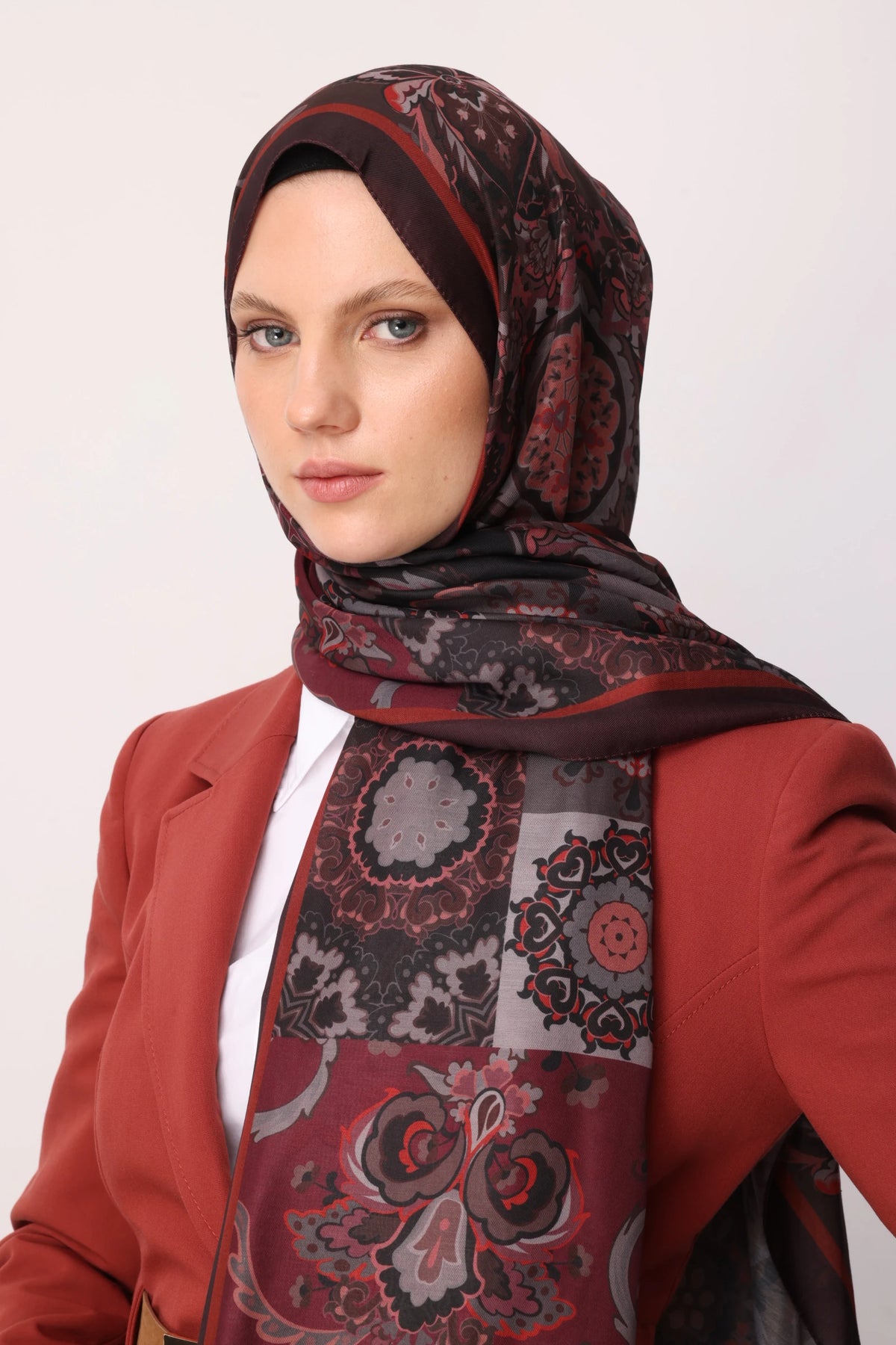 Solhar Desen Pamuk Şal