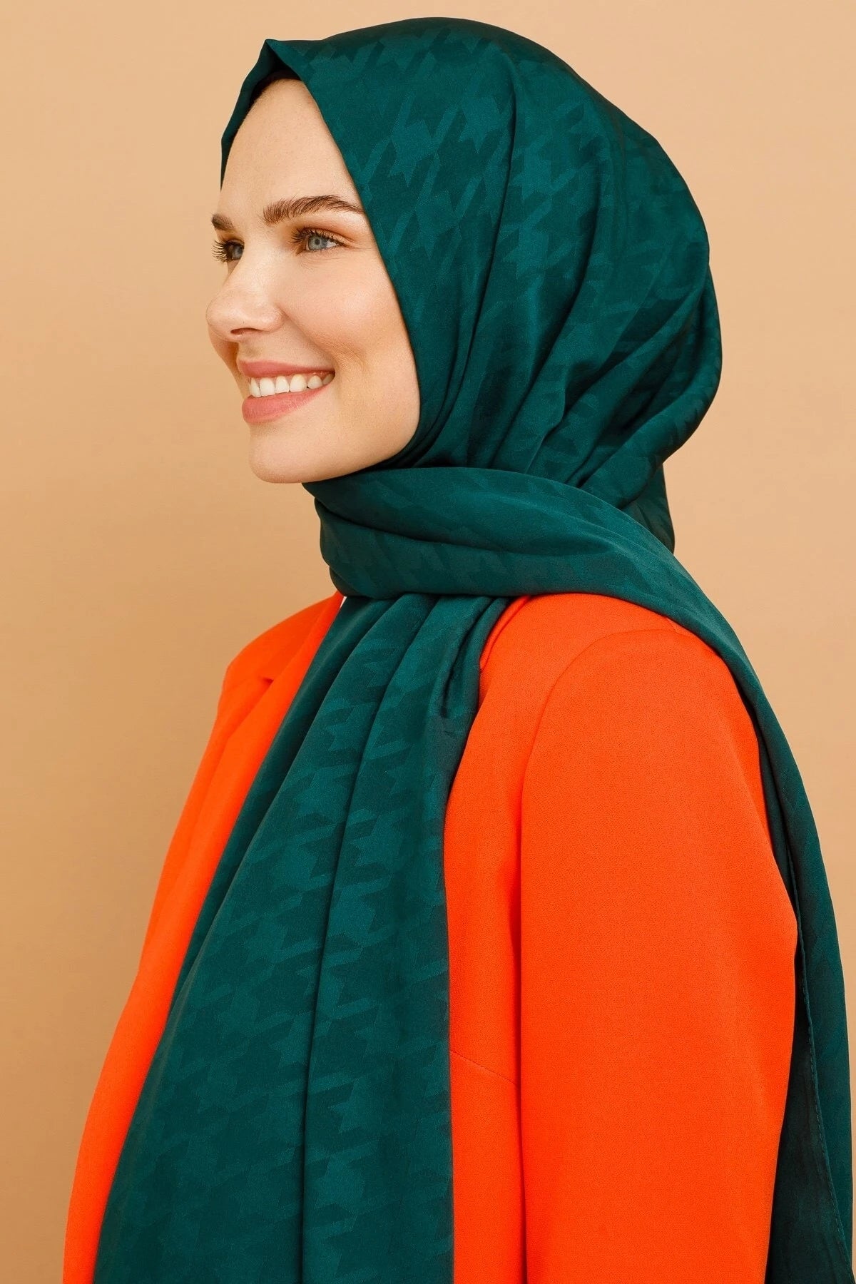 Kazayağı Desen İpeksi Jakar Şal