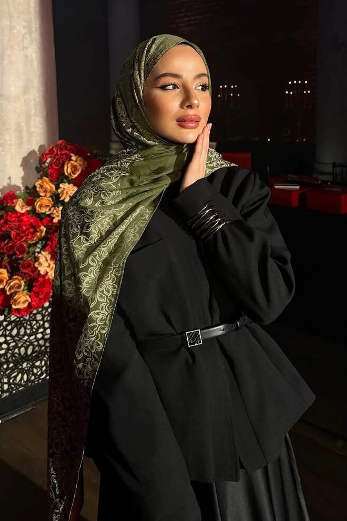 Nora Desen Çift Taraflı Şal