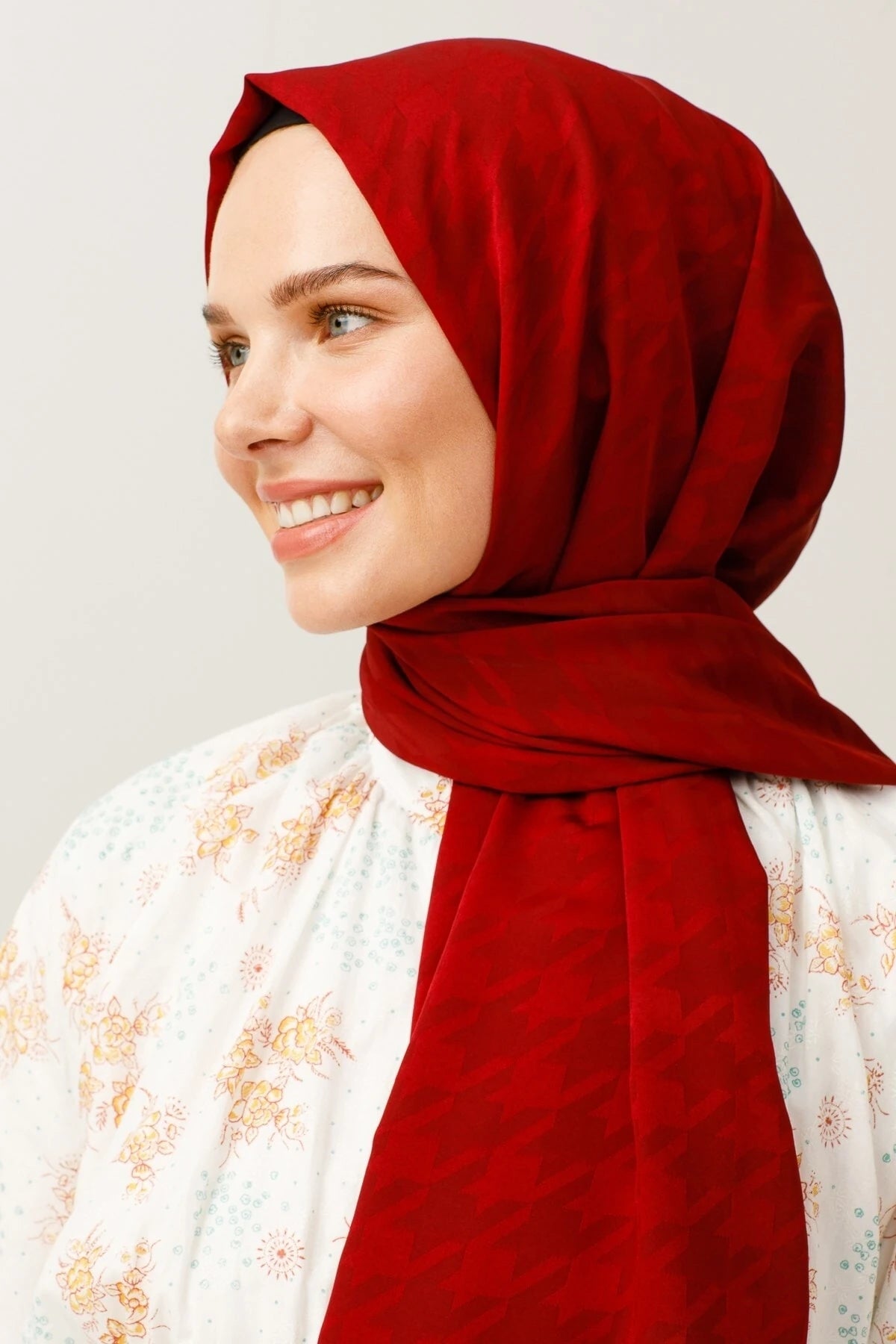 Kazayağı Desen İpeksi Jakar Şal