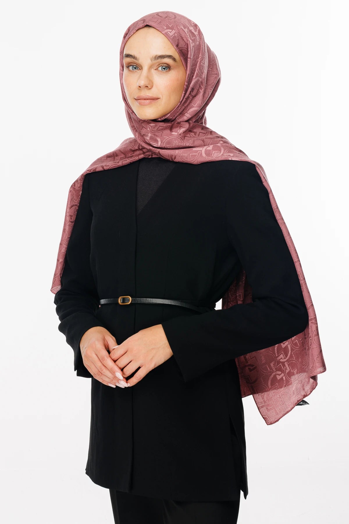 Longar Desen Parlak Jakar Şal