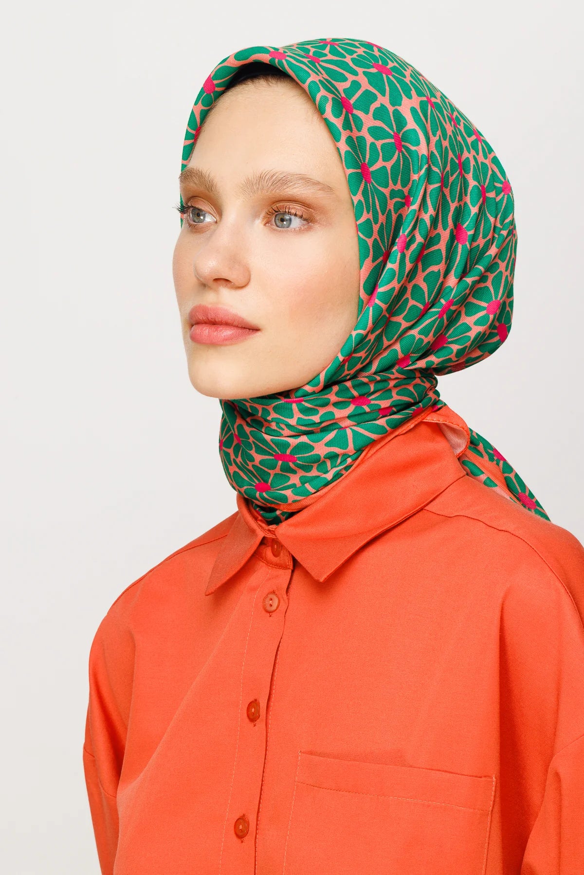Clover Desen Dijital Soft Eşarp