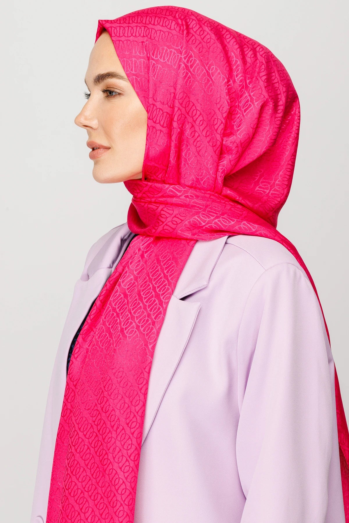 Forever Desen Parlak Jakar Şal