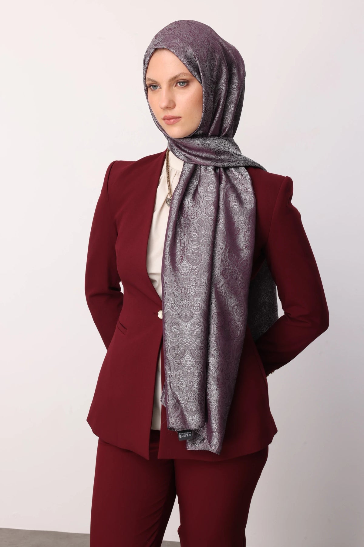 Moren Desen Shine Line Şal