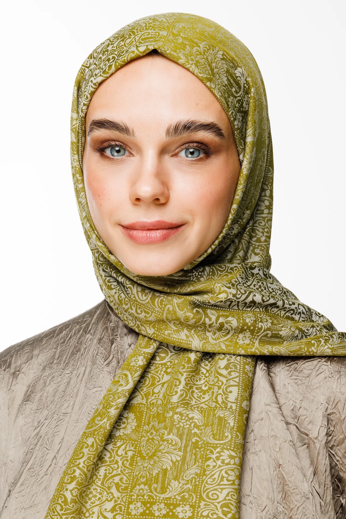 Henna Desen Çift Taraflı Şal