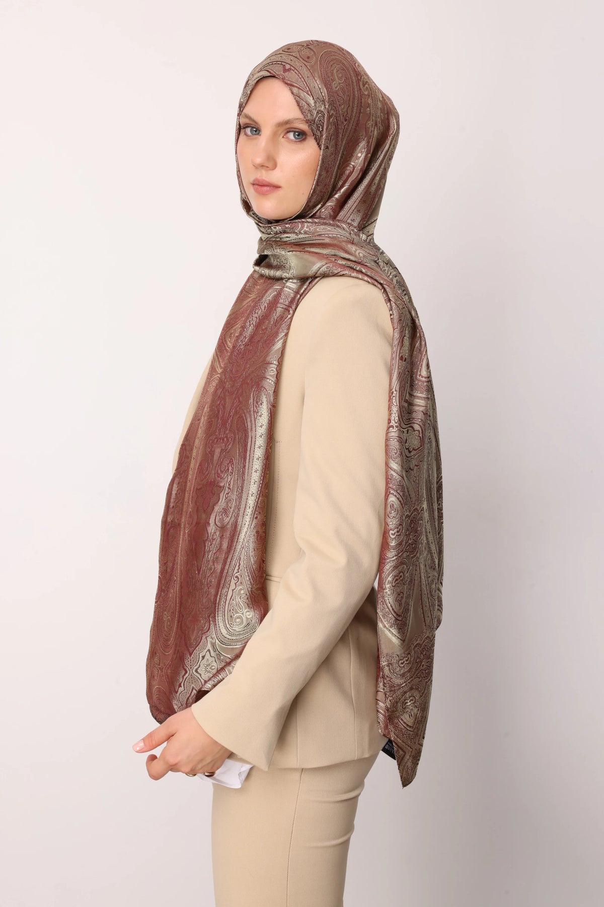 Liva Desen Shine Line Şal