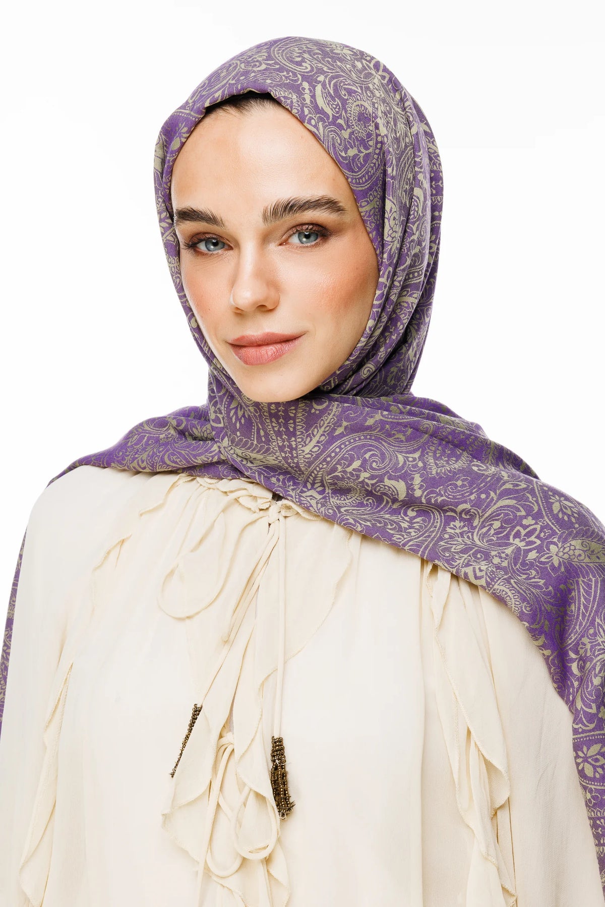 Velora Desen Çift Taraflı Şal