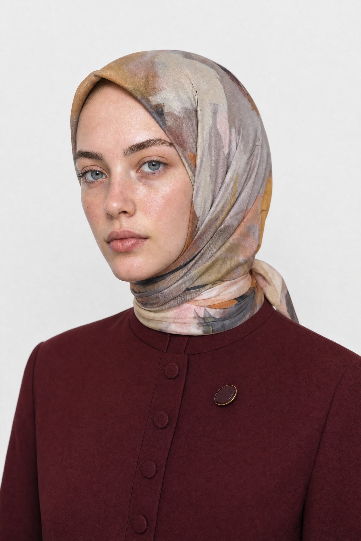 Ruby Desen Aria Eşarp - Safran